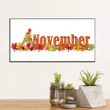 Load image into Gallery viewer, Gnome Calendar 40*20CM(Canvas) Partial Special Shaped Drill Diamond Painting