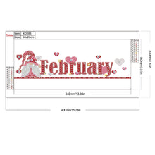Load image into Gallery viewer, Gnome Calendar 40*20CM(Canvas) Partial Special Shaped Drill Diamond Painting