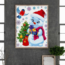 Load image into Gallery viewer, Christmas Snowman 30*40CM(Canvas) Full Round Drill Diamond Painting