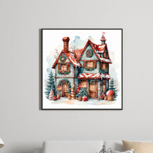 Load image into Gallery viewer, Christmas Snow House 30*30CM(Canvas) Full Round Drill Diamond Painting