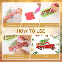 Load image into Gallery viewer, 12PCS Christmas Santa Full Drill Keyring for Christmas Home Party Decor