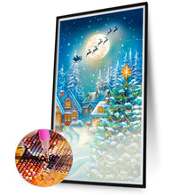 Load image into Gallery viewer, Christmas Eve 40*70CM(Canvas) Full Round Drill Diamond Painting