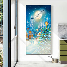 Load image into Gallery viewer, Christmas Eve 40*70CM(Canvas) Full Round Drill Diamond Painting