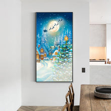 Load image into Gallery viewer, Christmas Eve 40*70CM(Canvas) Full Round Drill Diamond Painting