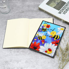 Load image into Gallery viewer, 50 Pages A5 Special Shaped Diamond Painting Diary Book for Teens (Cartoon Bee)