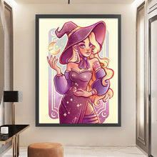 Load image into Gallery viewer, Yishu - Witch - 50*63CM 11CT 3 Stamped Cross Stitch