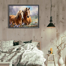 Load image into Gallery viewer, Horse 40*30CM(Canvas) Full Round Drill Diamond Painting