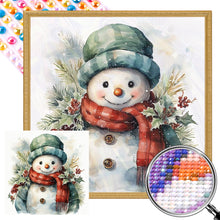 Load image into Gallery viewer, Snowman 40*40CM(Picture) Full Round Drill Diamond Painting