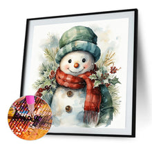 Load image into Gallery viewer, Snowman 40*40CM(Picture) Full Round Drill Diamond Painting