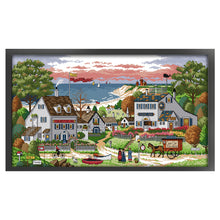 Load image into Gallery viewer, Joy Sunday - Cozy Bay - 67*37CM 14CT 2 Stamped Cross Stitch