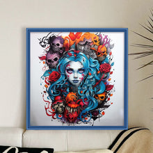Load image into Gallery viewer, Yishu - Skeleton Woman - 50*50CM 11CT 3 Stamped Cross Stitch