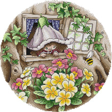 Load image into Gallery viewer, Joy Sunday - Flower Fairy - 34*34CM 14CT 2 Stamped Cross Stitch