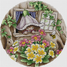 Load image into Gallery viewer, Joy Sunday - Flower Fairy - 34*34CM 14CT 2 Stamped Cross Stitch