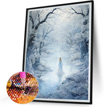 Load image into Gallery viewer, Winter Snow Angel 30*40CM(Canvas) Full Round Drill Diamond Painting