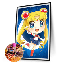 Load image into Gallery viewer, Sailor Moon Chibi 30*45CM(Canvas) Full Round Drill Diamond Painting