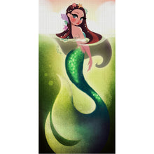 Load image into Gallery viewer, Yishu - Disney Princess Ariel - 40*80CM 11CT 3 Stamped Cross Stitch