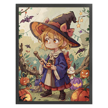 Load image into Gallery viewer, Yishu - Witch - 50*65CM 11CT 3 Stamped Cross Stitch