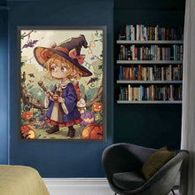 Load image into Gallery viewer, Yishu - Witch - 50*65CM 11CT 3 Stamped Cross Stitch
