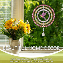Load image into Gallery viewer, Suncatcher Diamond Painting Hanging Sign Xmas Home Windows Decor (Hummingbird)