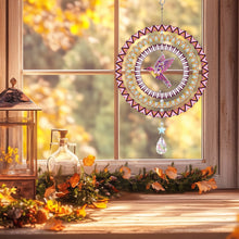 Load image into Gallery viewer, Suncatcher Diamond Painting Hanging Sign Xmas Home Windows Decor (Hummingbird)