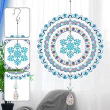 Load image into Gallery viewer, Suncatcher Diamond Painting Hanging Sign Christmas Home Windows Decor(Snowflake)