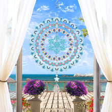 Load image into Gallery viewer, Suncatcher Diamond Painting Hanging Sign Christmas Home Windows Decor(Snowflake)