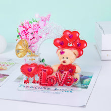 Load image into Gallery viewer, Diamond Painting Ornament Kits for Home Office Desktop Decor (Love Bear)