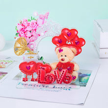 Load image into Gallery viewer, Diamond Painting Ornament Kits for Home Office Desktop Decor (Love Bear)
