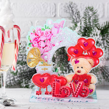 Load image into Gallery viewer, Diamond Painting Ornament Kits for Home Office Desktop Decor (Love Bear)