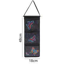 Load image into Gallery viewer, Butterfly Diamond Painting Art Hanging Storage Pouches for Bedroom/Bathroom