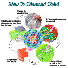 Load image into Gallery viewer, 6PCS Acrylic Washable Diamond Painting Crafts Coaster with Holder (Mandala)