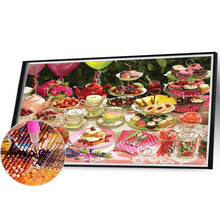 Load image into Gallery viewer, Tea Party 55*40CM(Picture) Full Round Drill Diamond Painting