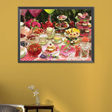 Load image into Gallery viewer, Tea Party 55*40CM(Picture) Full Round Drill Diamond Painting