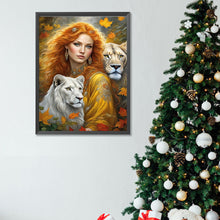 Load image into Gallery viewer, Beautiful Lion 30*40CM(Canvas) Full Square Drill Diamond Painting