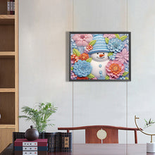 Load image into Gallery viewer, Green Snowman 40*50CM(Canvas) Partial Special Shaped Drill Diamond Painting