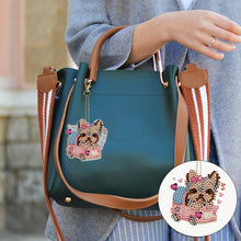 Load image into Gallery viewer, 6PCS Double Sided Special Shape Diamond Painting Keychain (Yorkie Puppy)