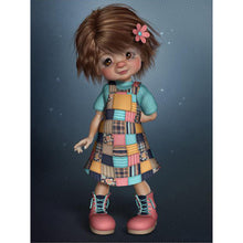 Load image into Gallery viewer, Girl Doll 30*40CM(Canvas) Full Round Drill Diamond Painting
