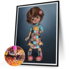 Load image into Gallery viewer, Girl Doll 30*40CM(Canvas) Full Round Drill Diamond Painting
