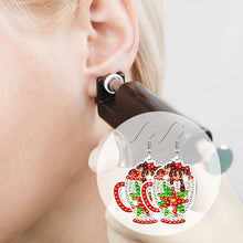 Load image into Gallery viewer, 10 Pairs Double Sided Christmas Cup Diamond Painting Earring for Women Girls