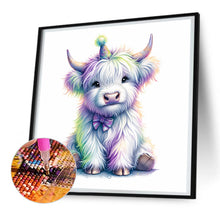 Load image into Gallery viewer, Shiny Animal Highland Yak 30*30CM(Canvas) Full Round Drill Diamond Painting