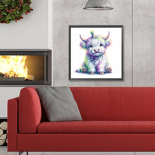 Load image into Gallery viewer, Shiny Animal Highland Yak 30*30CM(Canvas) Full Round Drill Diamond Painting