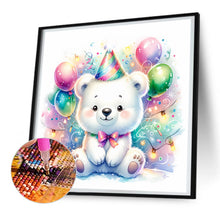 Load image into Gallery viewer, Shiny Animal Bear 30*30CM(Canvas) Full Round Drill Diamond Painting
