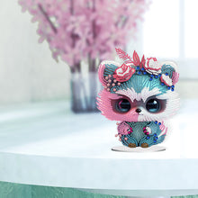 Load image into Gallery viewer, Acrylic Lion Raccoon Diamonds Painting Desktop Decorations for Office Decor (1)