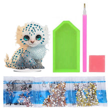 Load image into Gallery viewer, Acrylic Lion Raccoon Diamonds Painting Desktop Decorations for Office Decor (3)