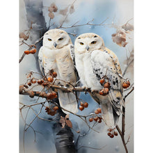 Load image into Gallery viewer, Forest Owl 30*40CM(Canvas) Full Round Drill Diamond Painting
