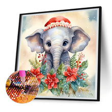 Load image into Gallery viewer, Christmas Winter Elephant 30*30CM(Canvas) Full Round Drill Diamond Painting