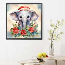Load image into Gallery viewer, Christmas Winter Elephant 30*30CM(Canvas) Full Round Drill Diamond Painting