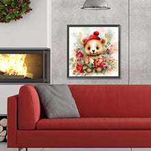 Load image into Gallery viewer, Christmas Winter Bear 30*30CM(Canvas) Full Round Drill Diamond Painting