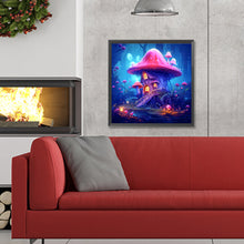 Load image into Gallery viewer, Purple Mushroom House 30*30CM(Canvas) Full Round Drill Diamond Painting