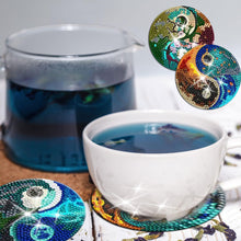 Load image into Gallery viewer, 8PCS Acrylic Diamond Painting Coasters Kits with Holder (Yin-Yang Chart)
